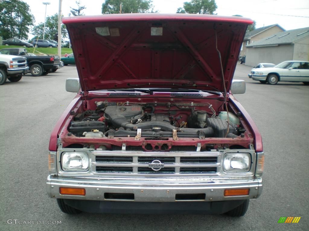1992 Hardbody Truck Extended Cab - Cherry Red Pearl / Red photo #18