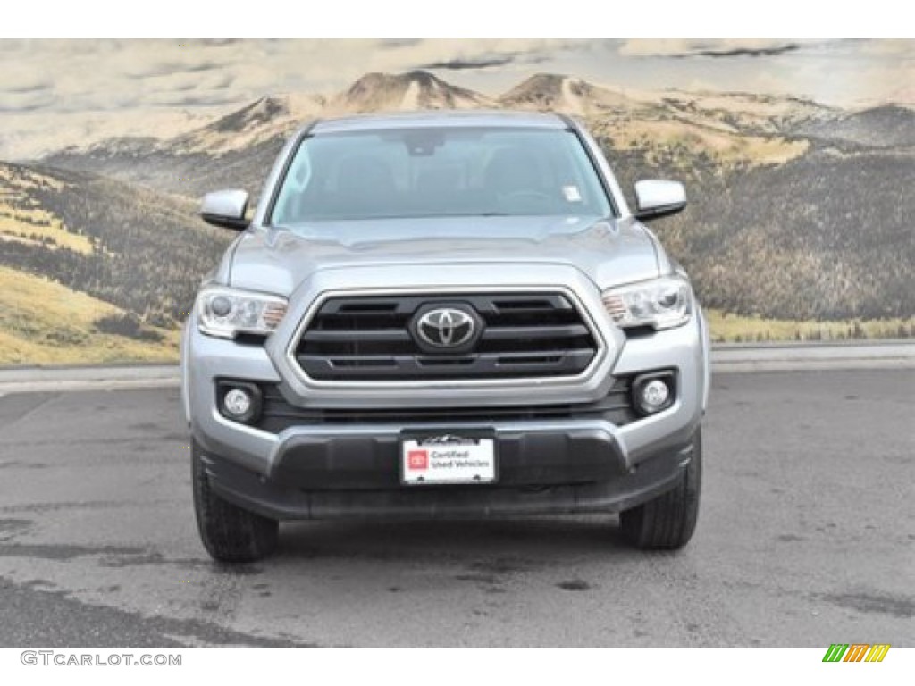 2019 Tacoma SR5 Double Cab 4x4 - Silver Sky Metallic / Black photo #4
