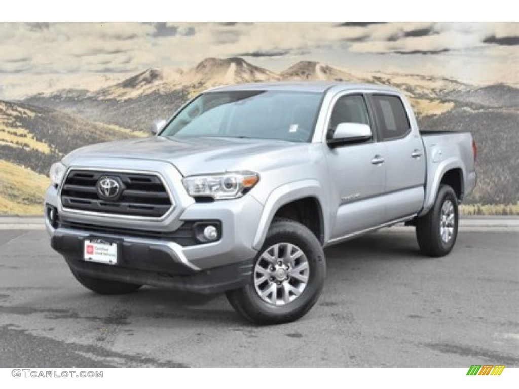 2019 Tacoma SR5 Double Cab 4x4 - Silver Sky Metallic / Black photo #5