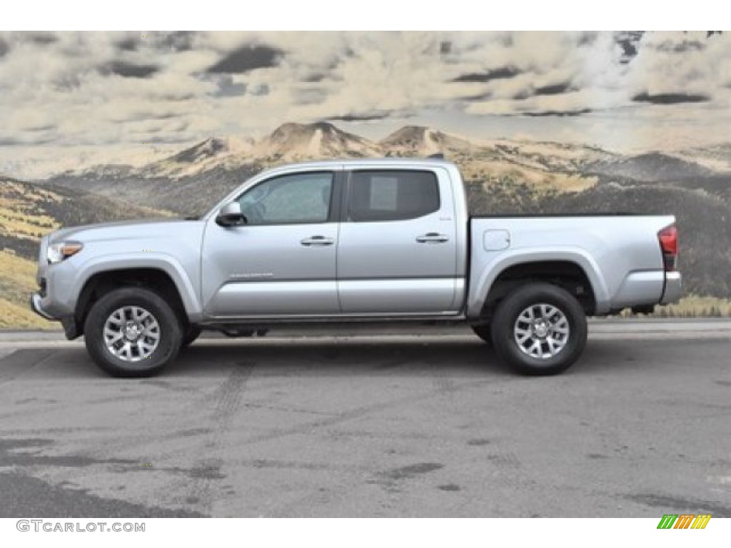 2019 Tacoma SR5 Double Cab 4x4 - Silver Sky Metallic / Black photo #6