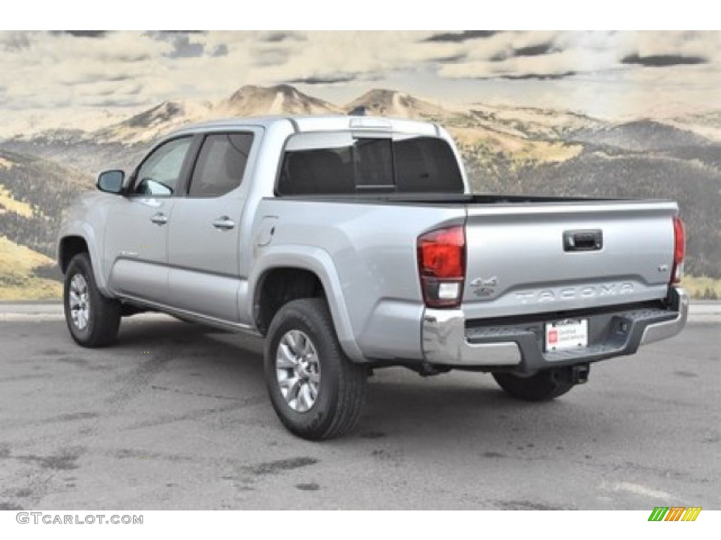 2019 Tacoma SR5 Double Cab 4x4 - Silver Sky Metallic / Black photo #7