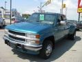 1994 Bright Teal Metallic Chevrolet C/K K3500 Extended Cab 4x4 Dually  photo #12