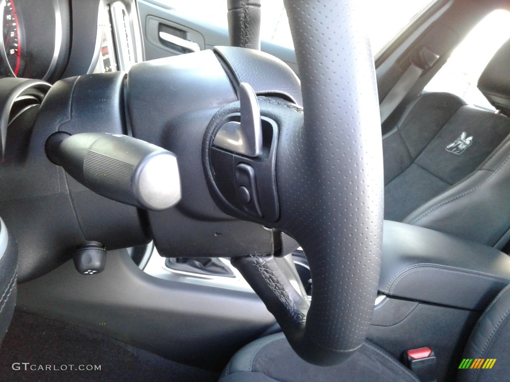 2020 Dodge Charger Scat Pack Black Steering Wheel Photo #136596319