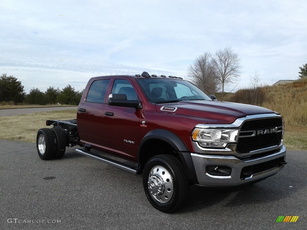 Delmonico Red Pearl 2020 Ram 4500 Tradesman Crew Cab 4x4 Chassis Exterior Photo #136603737