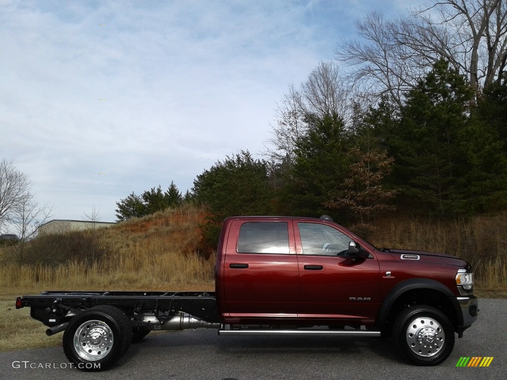 Delmonico Red Pearl 2020 Ram 4500 Tradesman Crew Cab 4x4 Chassis Exterior Photo #136603763