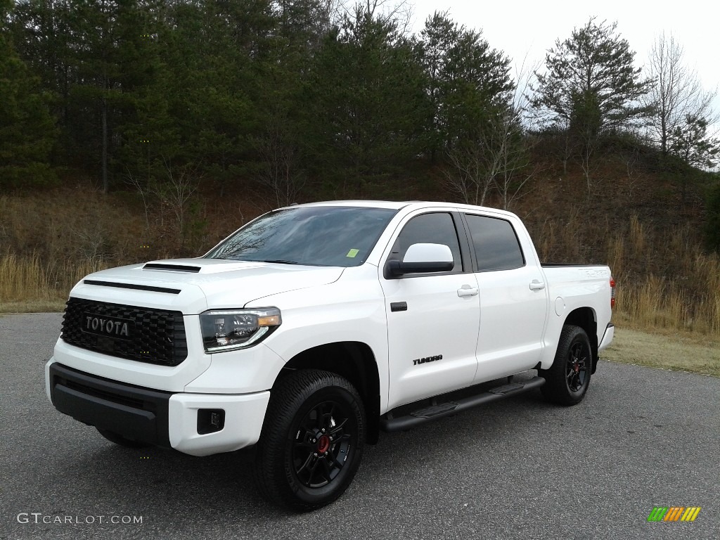 2019 Tundra TRD Pro CrewMax 4x4 - Super White / TRD Pro Black w/Red Accent photo #2