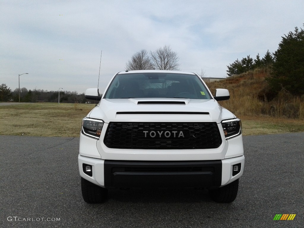 2019 Tundra TRD Pro CrewMax 4x4 - Super White / TRD Pro Black w/Red Accent photo #3