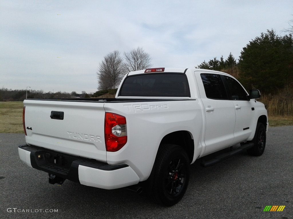 2019 Tundra TRD Pro CrewMax 4x4 - Super White / TRD Pro Black w/Red Accent photo #6