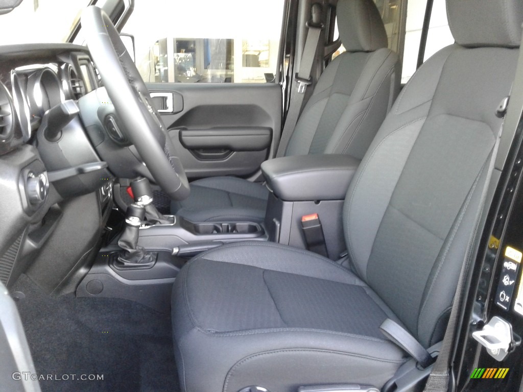 Black Interior 2020 Jeep Wrangler Unlimited Altitude 4x4 Photo #136607538