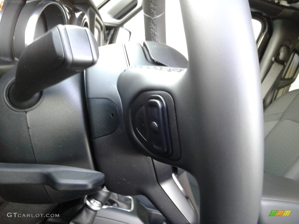 2020 Jeep Wrangler Unlimited Altitude 4x4 Black Steering Wheel Photo #136607595