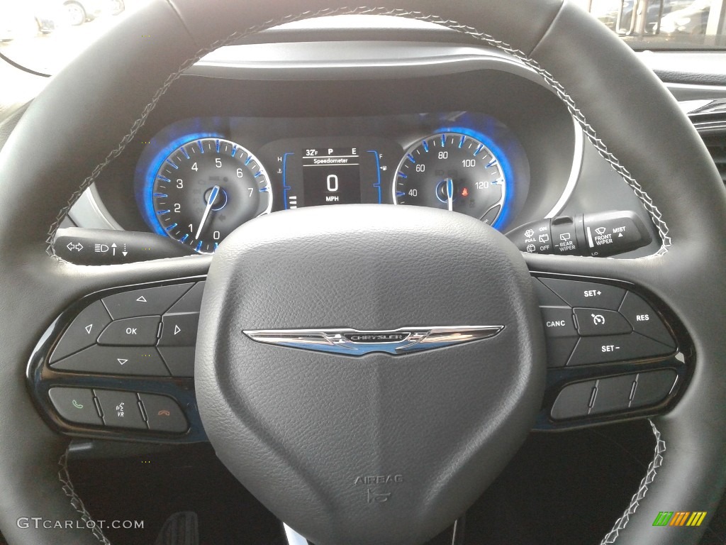 2020 Chrysler Pacifica Touring Black Steering Wheel Photo #136608898