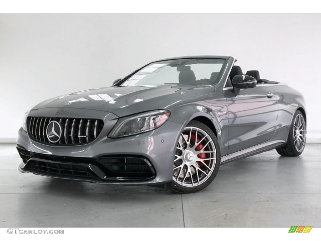 Selenite Grey Metallic 2020 Mercedes-Benz C AMG 63 S Cabriolet Exterior Photo #136609590