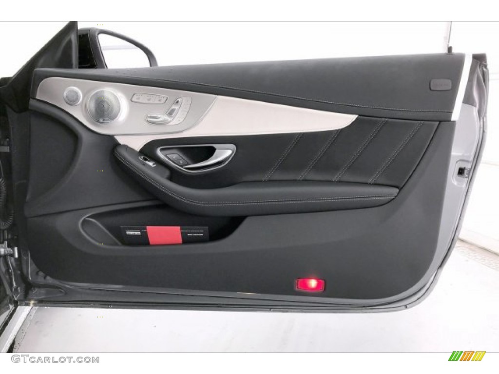 2020 Mercedes-Benz C AMG 63 S Cabriolet Black Door Panel Photo #136609923
