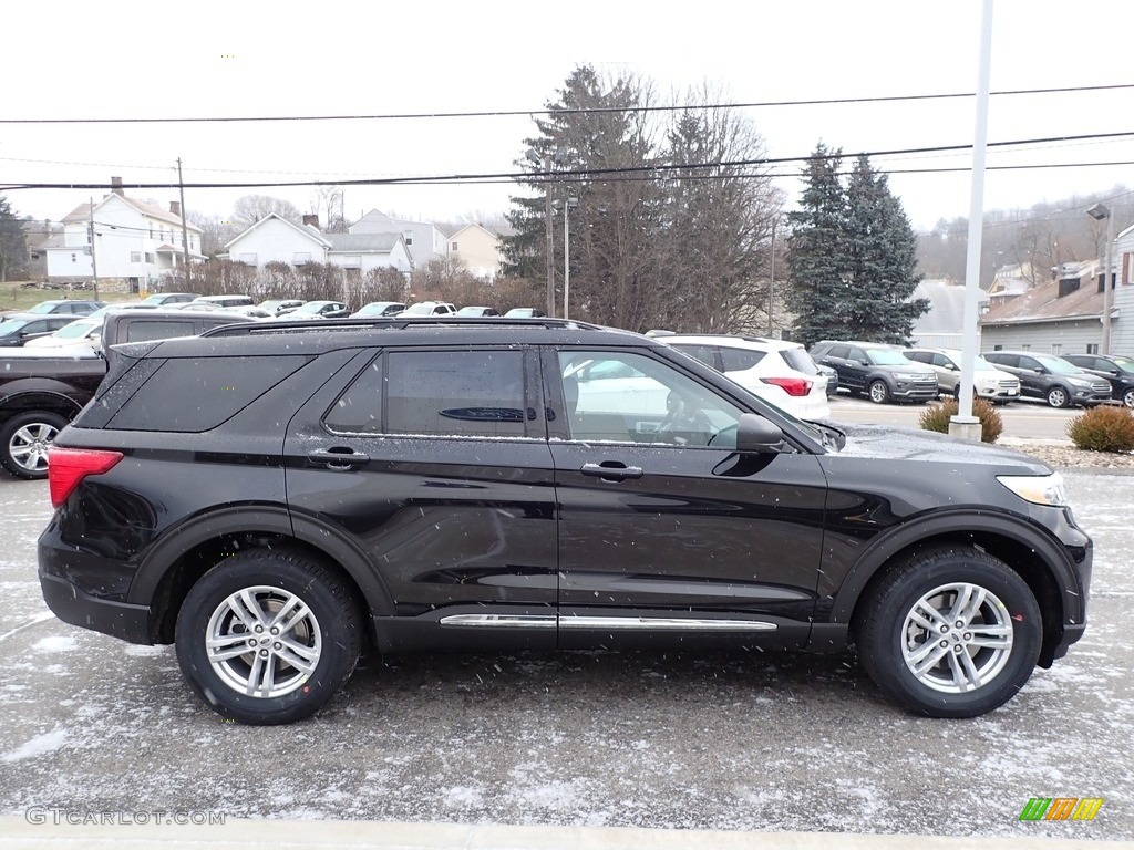 2020 Explorer XLT 4WD - Agate Black Metallic / Ebony photo #4