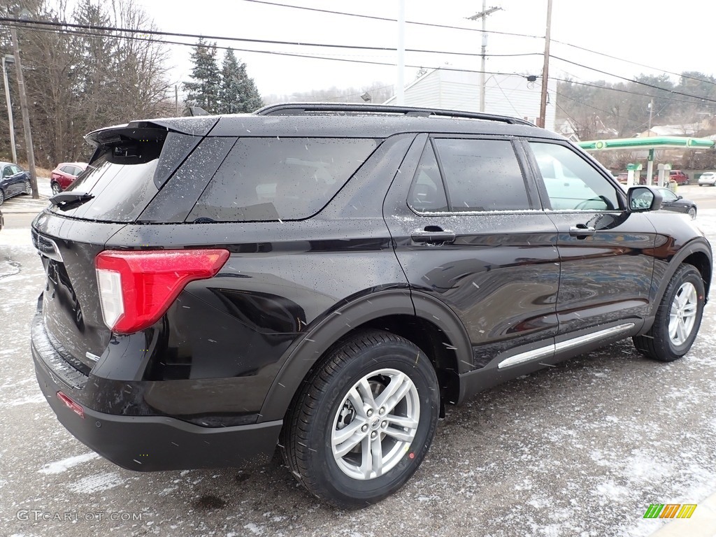 2020 Explorer XLT 4WD - Agate Black Metallic / Ebony photo #5