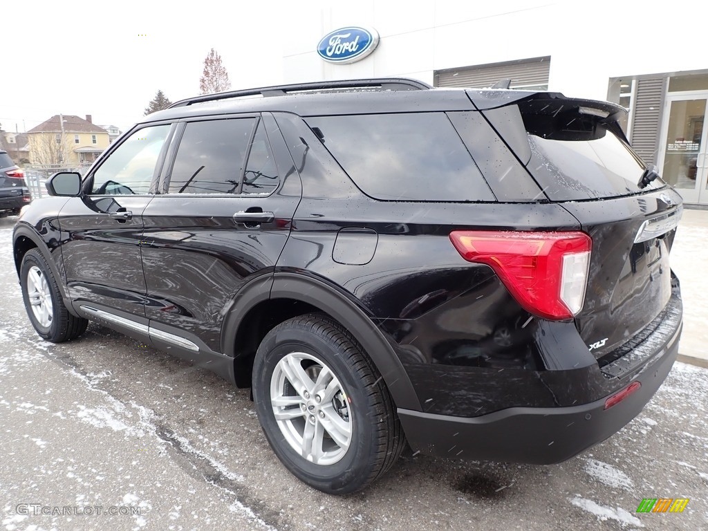 2020 Explorer XLT 4WD - Agate Black Metallic / Ebony photo #9