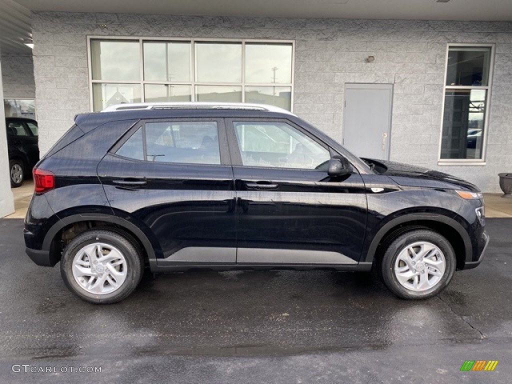 Black Noir Pearl 2020 Hyundai Venue SEL Exterior Photo #136612854