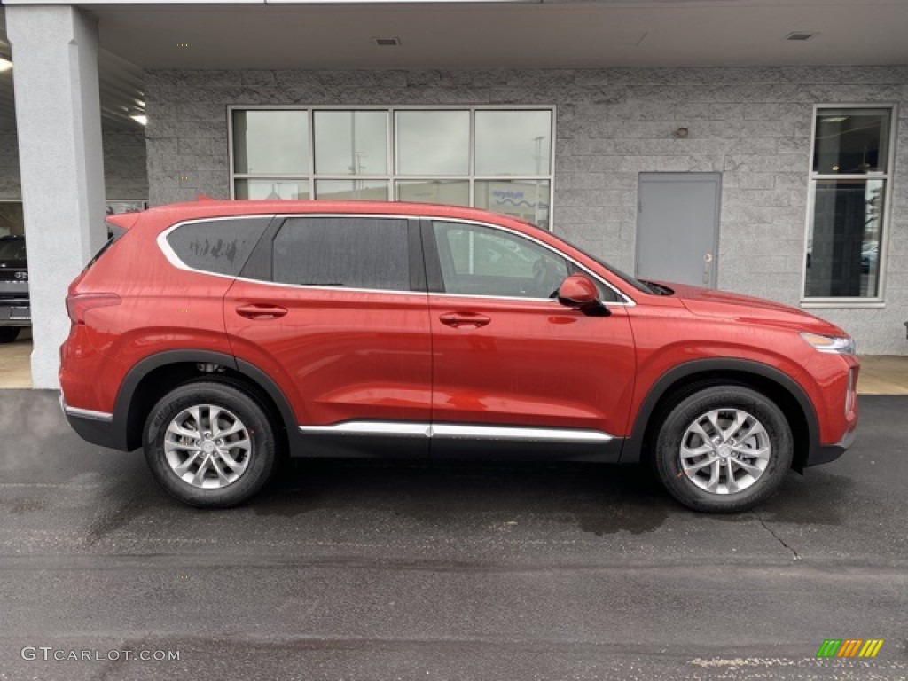 Lava Orange 2020 Hyundai Santa Fe SEL AWD Exterior Photo #136613208