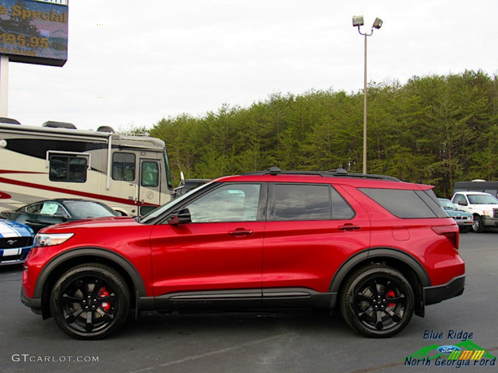 2020 Explorer ST 4WD - Rapid Red Metallic / Ebony photo #2