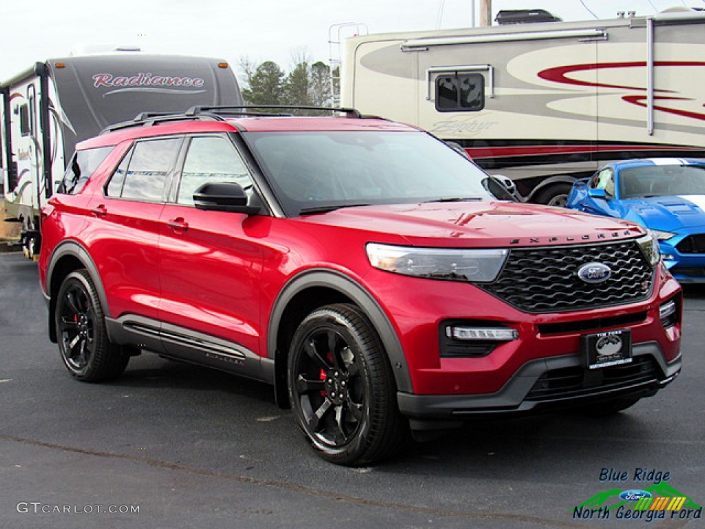2020 Explorer ST 4WD - Rapid Red Metallic / Ebony photo #7