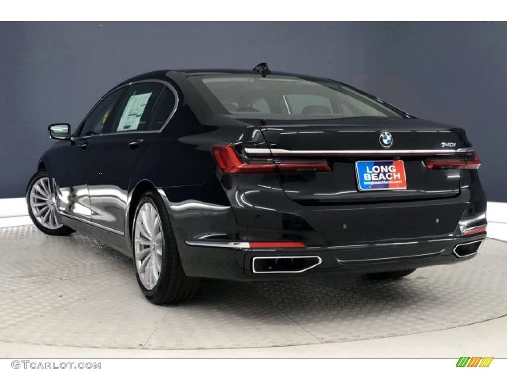 2020 7 Series 740i Sedan - Black Sapphire Metallic / Black photo #2
