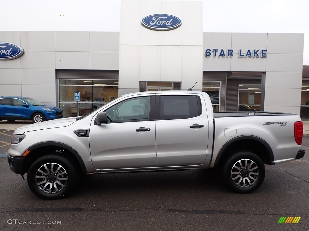 2019 Ranger XLT SuperCrew 4x4 - Ingot Silver Metallic / Ebony photo #1