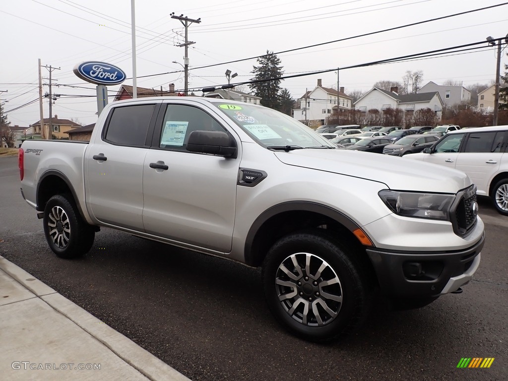 Ingot Silver Metallic 2019 Ford Ranger XLT SuperCrew 4x4 Exterior Photo #136616525