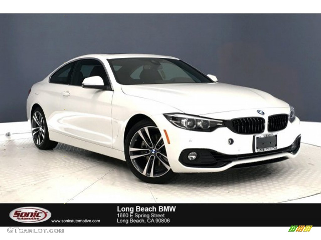 2020 4 Series 430i Coupe - Alpine White / Black photo #1