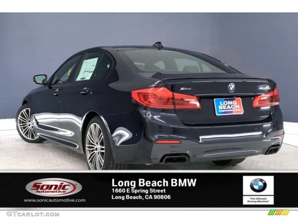 2020 5 Series M550i xDrive Sedan - Carbon Black Metallic / Black photo #2