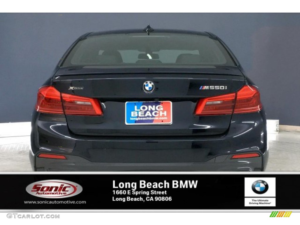 2020 5 Series M550i xDrive Sedan - Carbon Black Metallic / Black photo #3