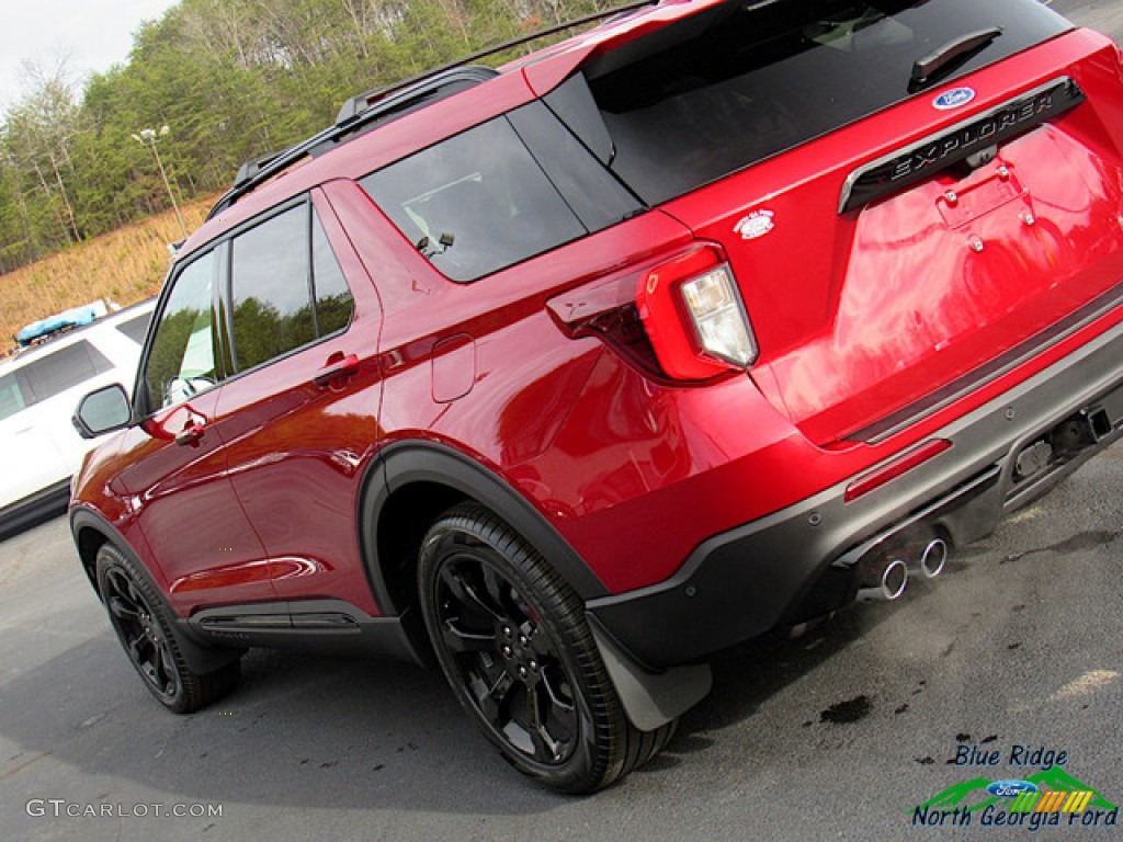 2020 Explorer ST 4WD - Rapid Red Metallic / Ebony photo #37