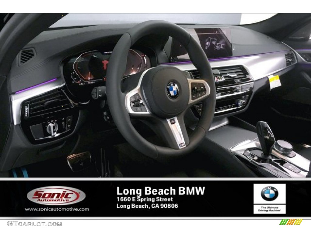 2020 5 Series M550i xDrive Sedan - Carbon Black Metallic / Black photo #4