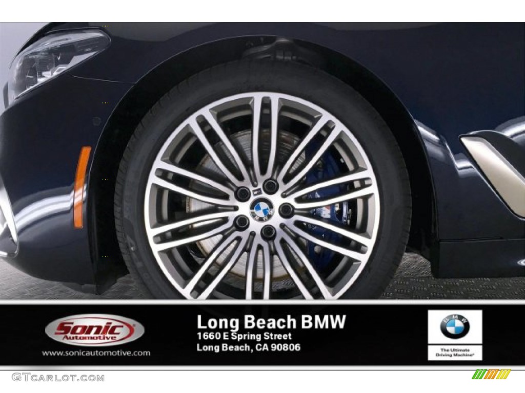2020 5 Series M550i xDrive Sedan - Carbon Black Metallic / Black photo #9