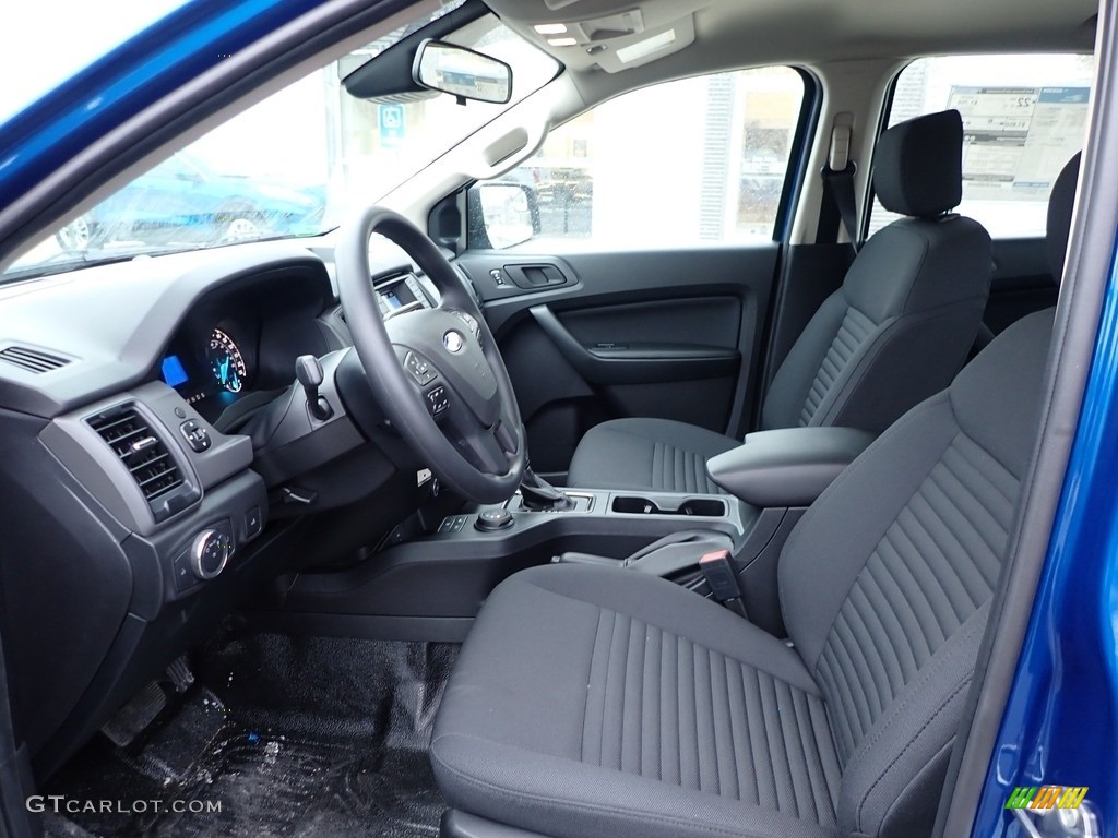 Ebony Interior 2020 Ford Ranger XL SuperCrew 4x4 Photo #136617923