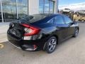 2020 Crystal Black Pearl Honda Civic LX Sedan  photo #7