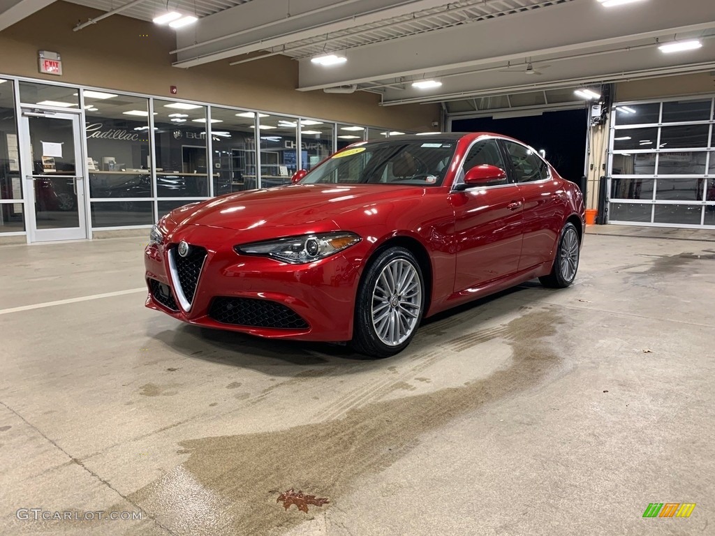 Rosso (Red) Competizione Tri-Coat 2018 Alfa Romeo Giulia Ti AWD Exterior Photo #136624469