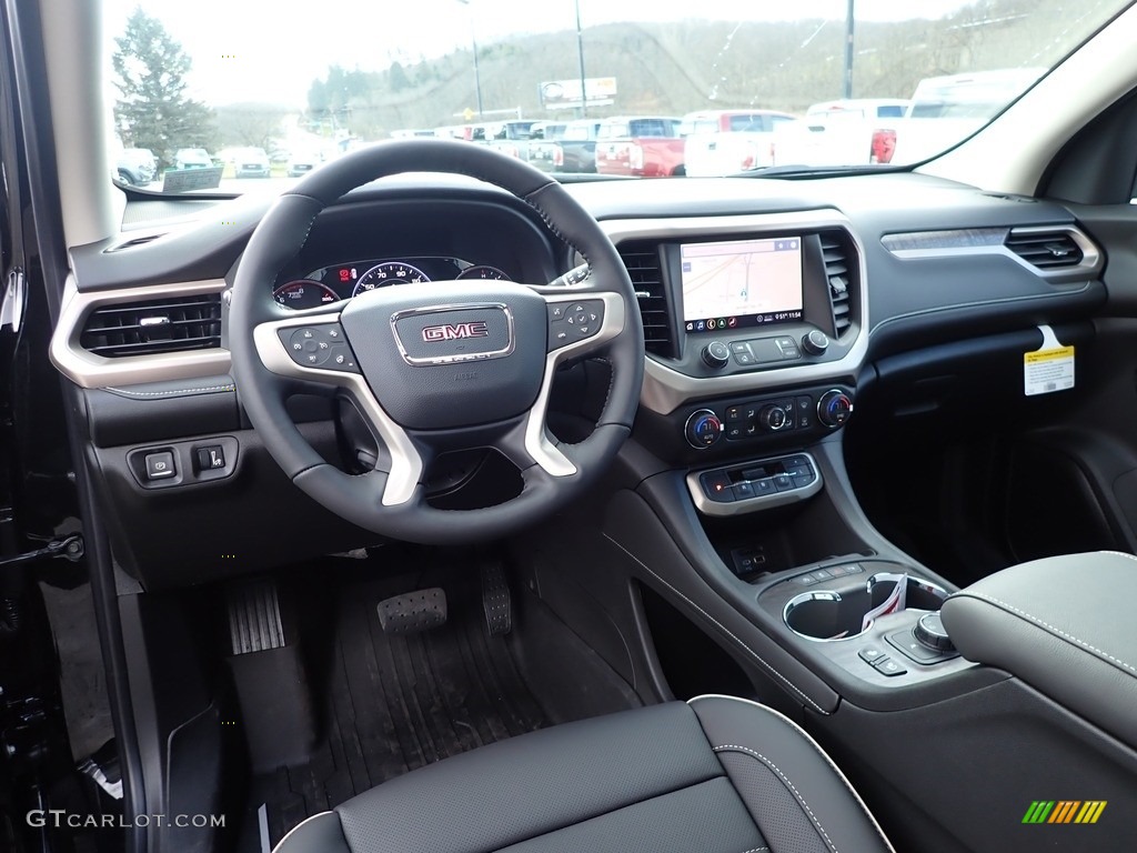 Jet Black Interior 2020 GMC Acadia Denali AWD Photo #136624650