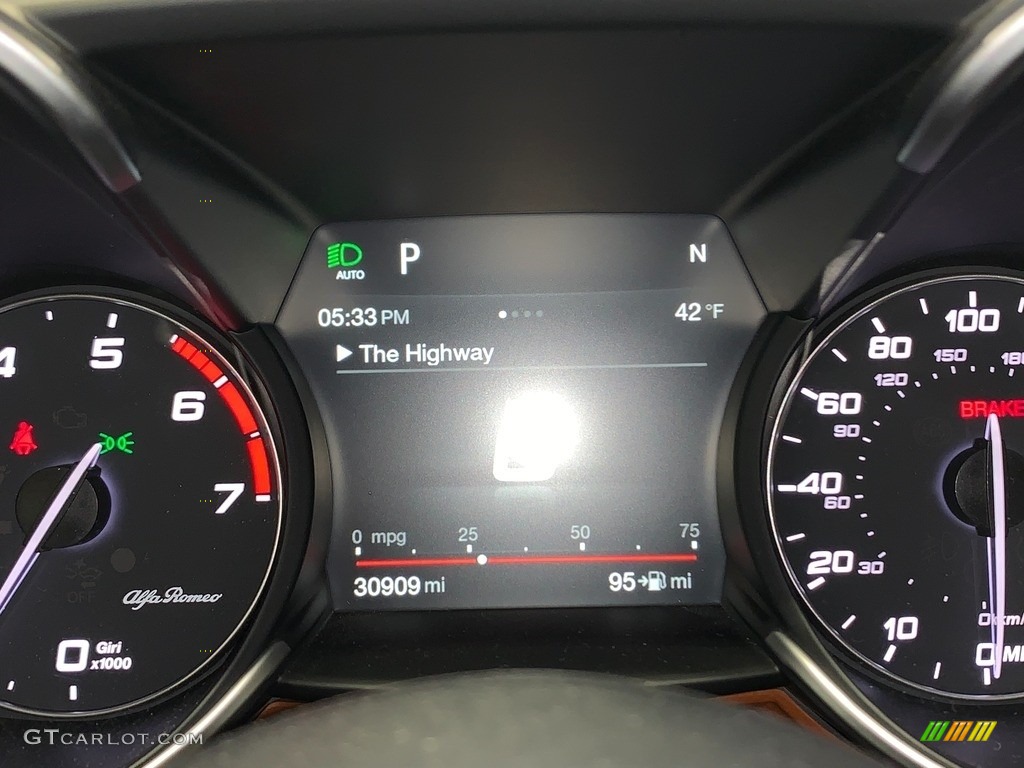 2018 Alfa Romeo Giulia Ti AWD Gauges Photos
