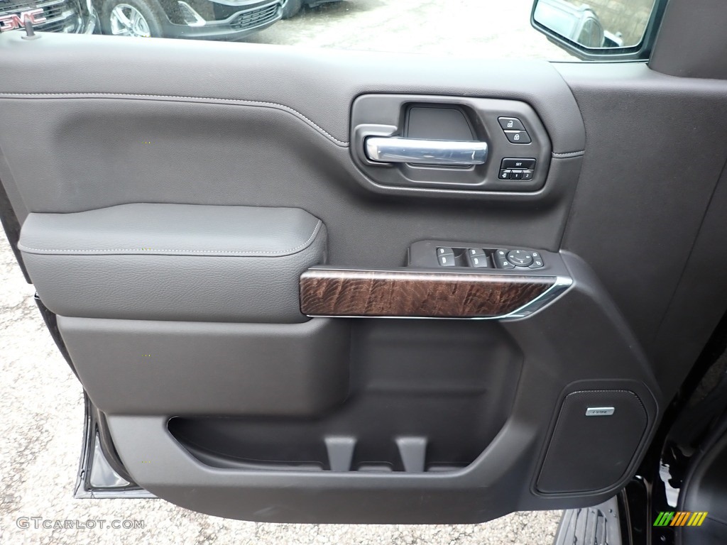 2020 GMC Sierra 1500 Denali Crew Cab 4WD Jet Black Door Panel Photo #136625145