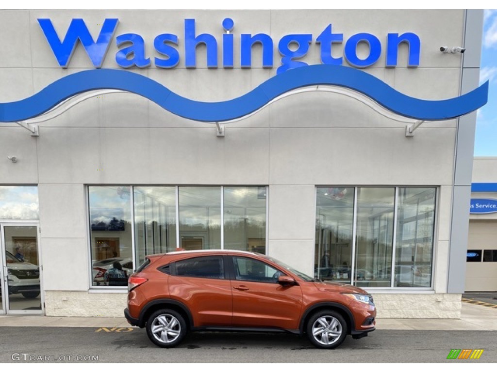 2020 HR-V EX AWD - Orangeburst Metallic / Black photo #1