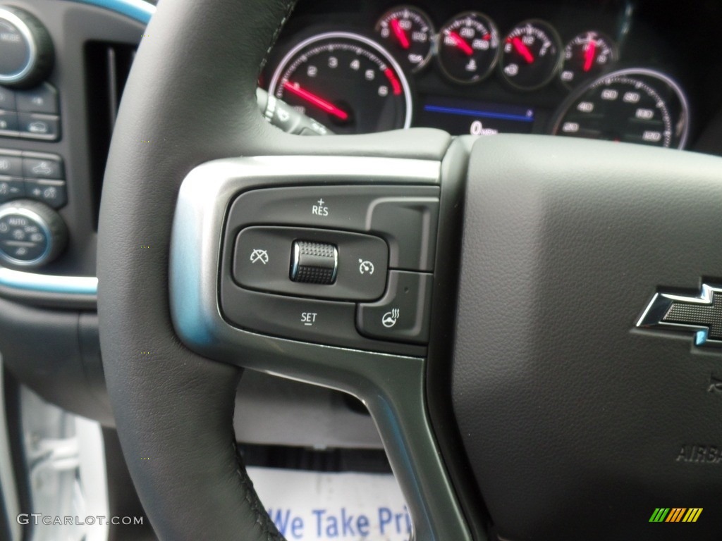 2020 Chevrolet Silverado 1500 RST Double Cab 4x4 Jet Black Steering Wheel Photo #136629483