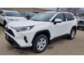 Super White 2020 Toyota RAV4 XLE AWD Hybrid Exterior