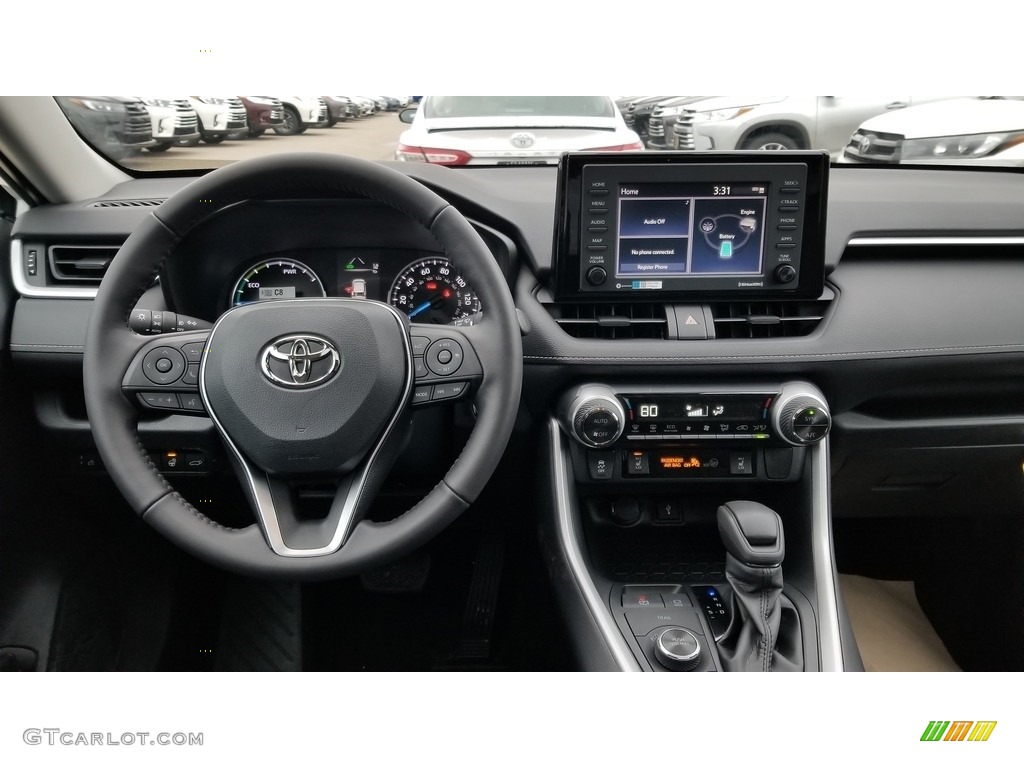 2020 Toyota Rav4 Xle Awd Hybrid Black Dashboard Photo 136631425 Gtcarlot Com