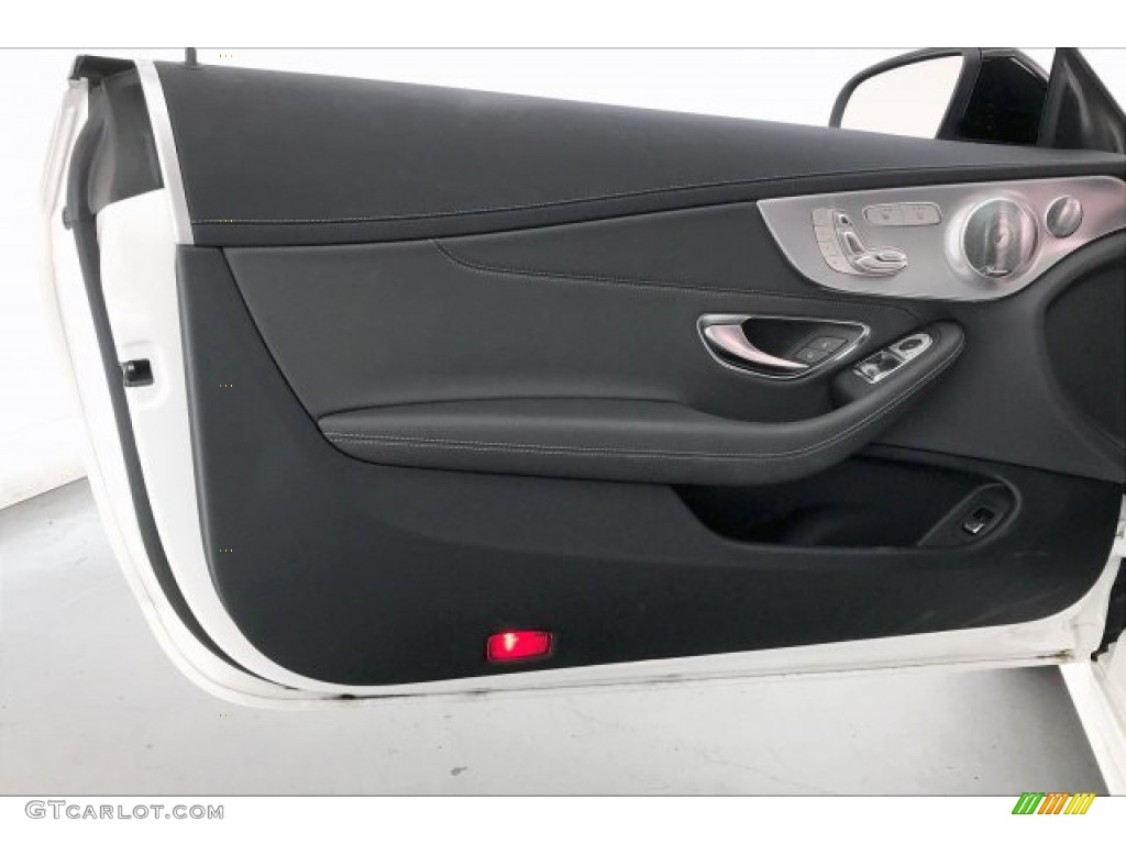 2019 Mercedes-Benz C 43 AMG 4Matic Coupe Magma Grey/Black Door Panel Photo #136631710