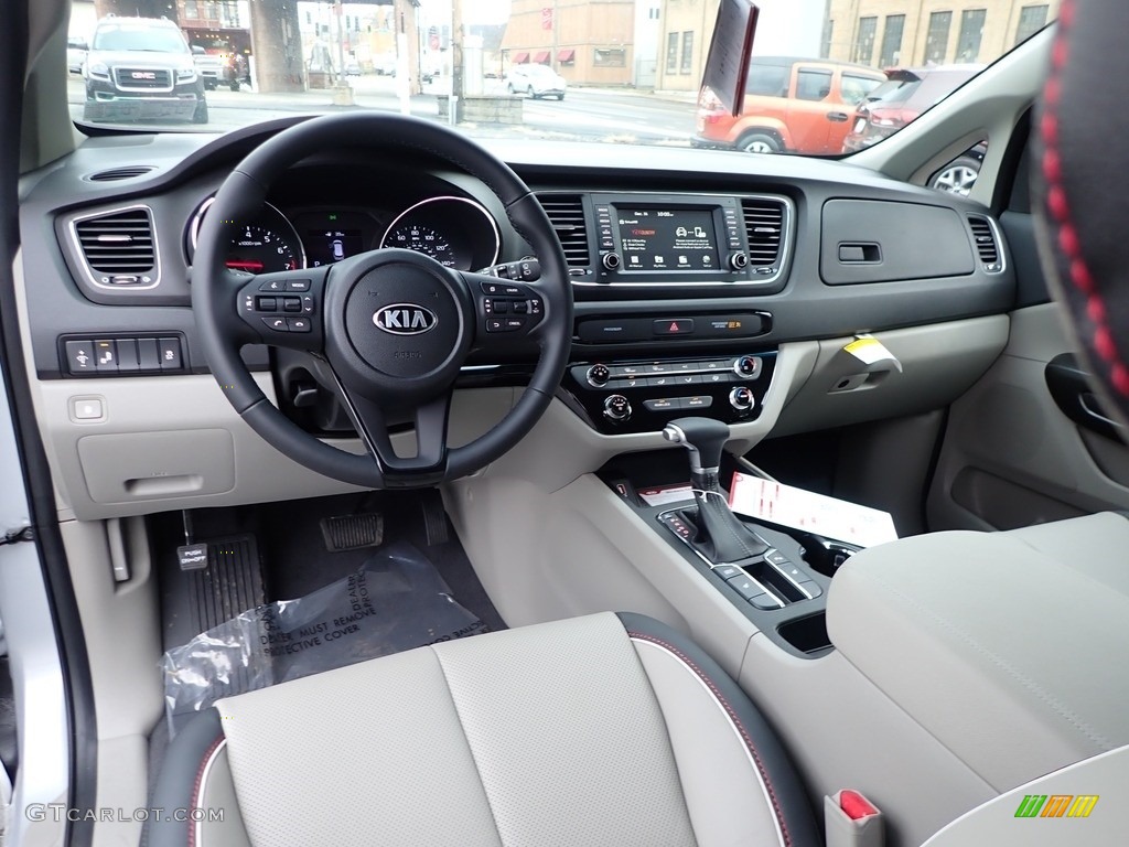 Camel Beige Interior 2020 Kia Sedona EX Photo #136635490