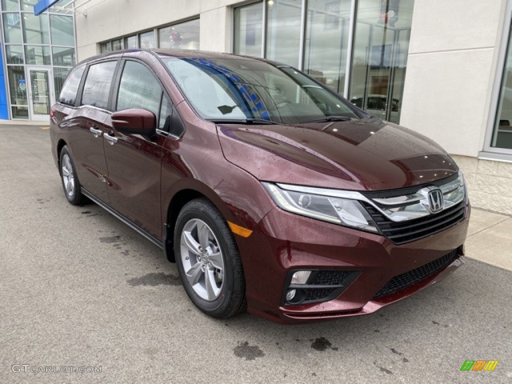 Deep Scarlet Pearl 2020 Honda Odyssey EX-L Exterior Photo #136636003