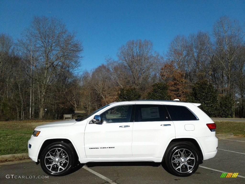 2020 Grand Cherokee Overland 4x4 - Bright White / Light Frost/Brown photo #1