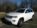 2020 Bright White Jeep Grand Cherokee Overland 4x4  photo #2