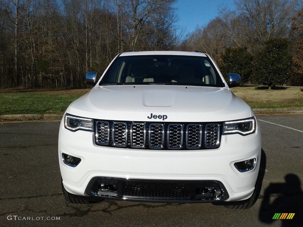 2020 Grand Cherokee Overland 4x4 - Bright White / Light Frost/Brown photo #3