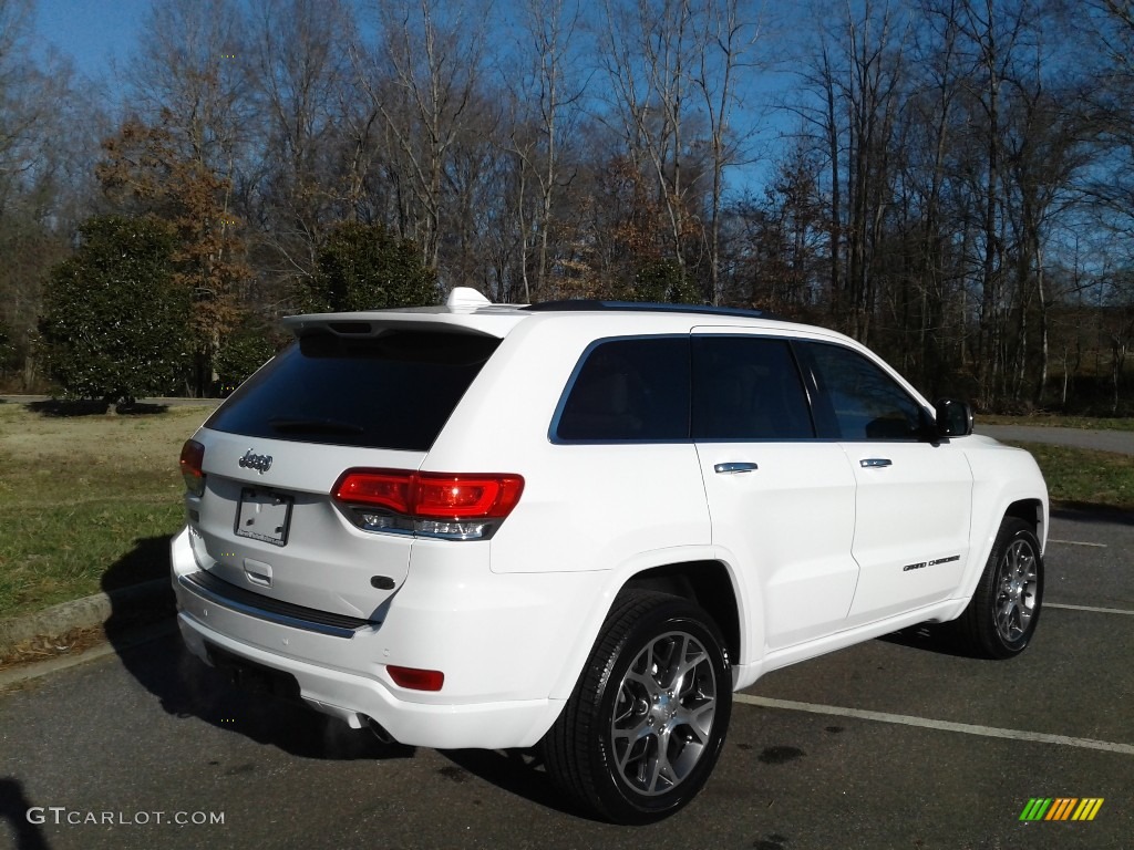 2020 Grand Cherokee Overland 4x4 - Bright White / Light Frost/Brown photo #6